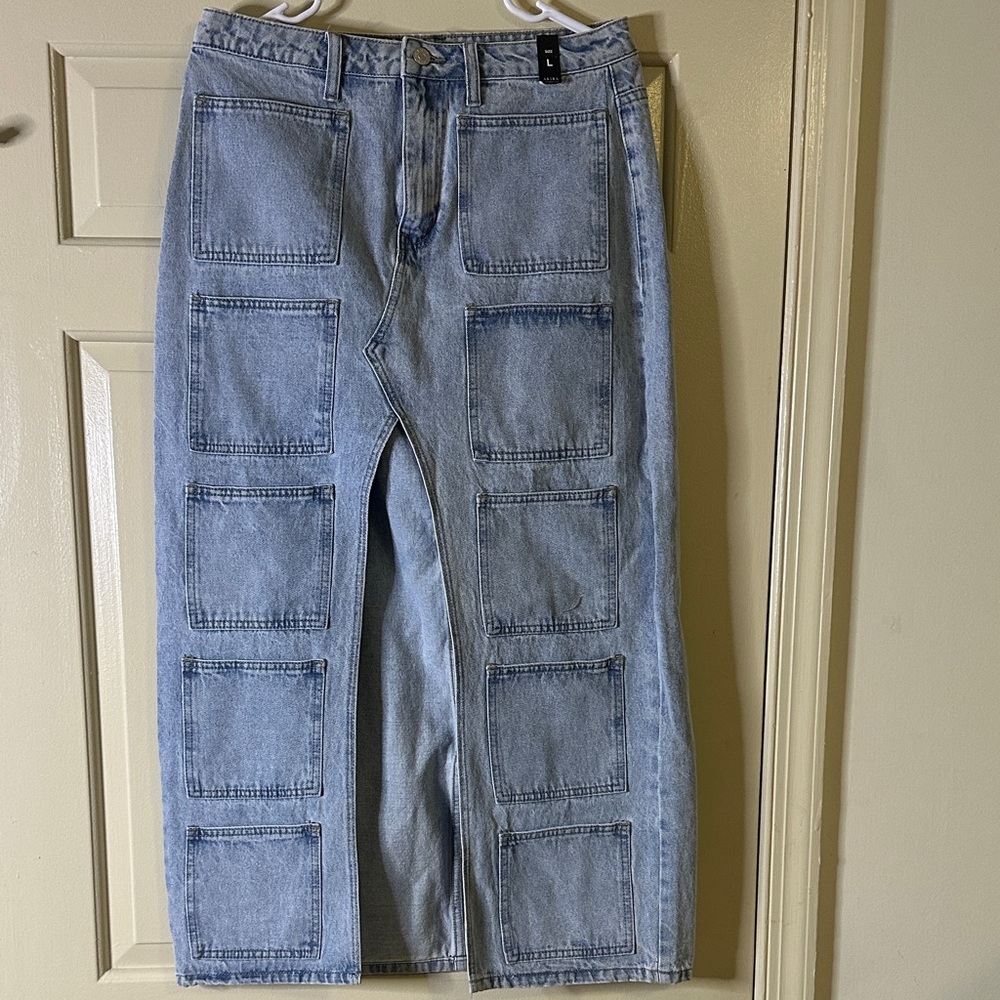 Women’s Light Blue Jean Skirt